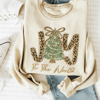 Christian Joy Embroidered Sweatshirt - Peaceful Holiday Comfort - Thegiftio