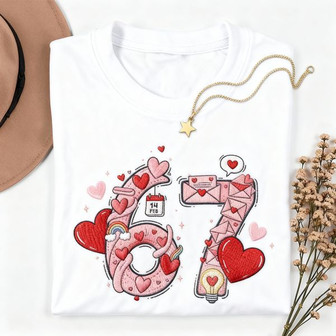Vintage Vibe "67 Love" Embroidered Comfort Colors T-shirt Style - Thegiftio UK