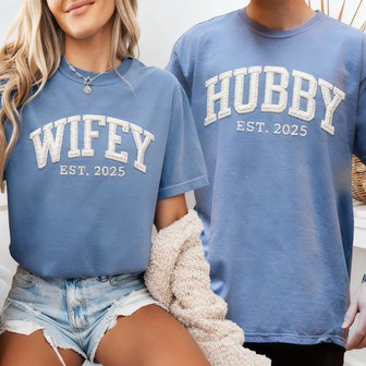 Soulmate Valentine Embroidered Comfort Colors T-shirt Gift for Couples - Thegiftio UK