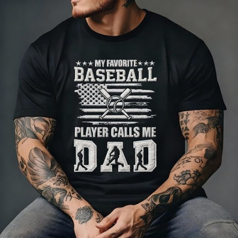 Baseball Dad's Pride - Custom Embroidered Unisex T-Shirt Gift - Thegiftio UK