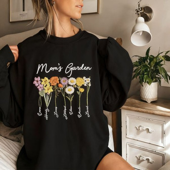 Customized Floral Design Embroidered Sweatshirt Keepsake Gift - Thegiftio UK