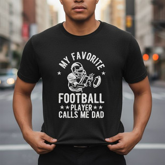 Dad's Football Fan Embroidered Unisex T-Shirt - Personalized Gift - Thegiftio