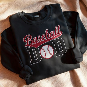 Game Day MVP Baseball Dad Embroidered Sweatshirt Gift - Thegiftio UK