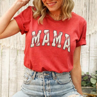 Gameday Sports Mom Embroidered Unisex Comfort Colors T-Shirt - Thegiftio UK