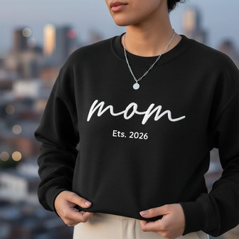Personalized Parent Embroidered Sweatshirt Gift for Mom & Dad - Thegiftio