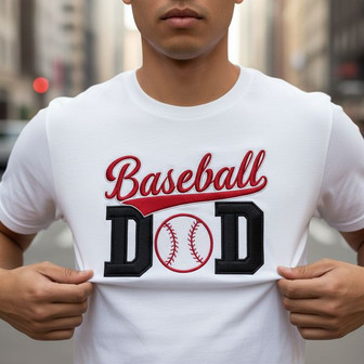 Basketball Dad Embroidered Unisex T-shirt - Game Day Pride Gift - Thegiftio