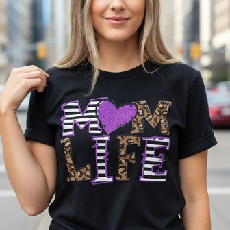 Cherished Mom Life Embroidered Unisex T-Shirt for Mothers - Thegiftio UK