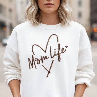 Cozy Mama Life - Custom Embroidered Sweatshirt Gift for Her - Thegiftio UK