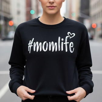 Custom Mom Shirts Embroidered Sweatshirt Gift Idea - Thegiftio UK