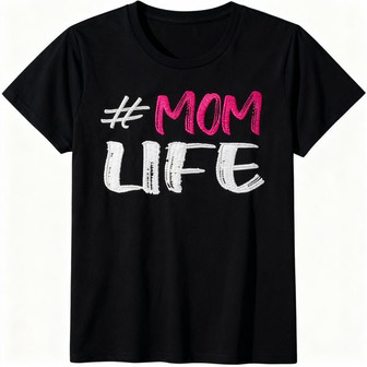 Embroidered Unisex T-shirt, Cherish the Chaos of MomLife - Thegiftio UK