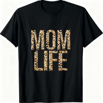Fierce Mama Life Embroidered Comfort Colors T-Shirt Cheetah - Thegiftio UK