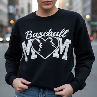 Game Day Hero Embroidered Sweatshirt for Proud Baseball Mom - Thegiftio UK