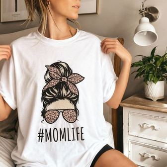 Motherhood Joy Embroidered Comfort Colors T-shirt Unique Gift - Thegiftio