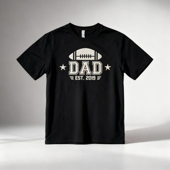 Proud Football Dad Embroidered Unisex T-shirt Gift for Game Day - Thegiftio UK