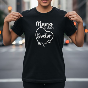 Proud Mama, Future Doctor Embroidered Unisex T-shirt Gift - Thegiftio UK