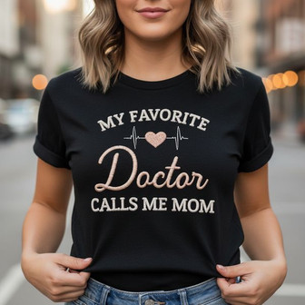Proud Mama, Multi-Doctor Love Embroidered Unisex T-shirt Gift - Thegiftio UK
