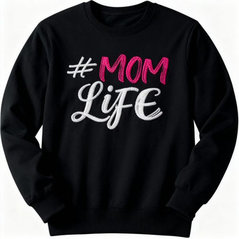 Proud Mom Life - Embroidered Sweatshirt for Comfort and Style - Thegiftio UK