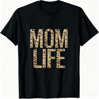 Wild Mama Life Embroidered Unisex T-Shirt Cheetah Love - Thegiftio