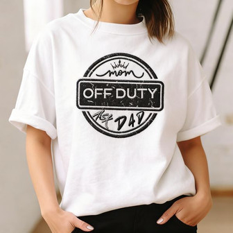 Embroidered Comfort Colors T-shirt for Off Duty Mom - Thegiftio UK