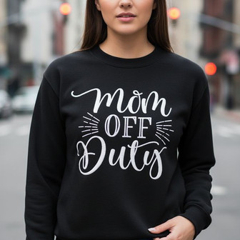 Hilarious Off-Duty Mum, "Go Ask Dad" Embroidered Sweatshirt Gift - Thegiftio
