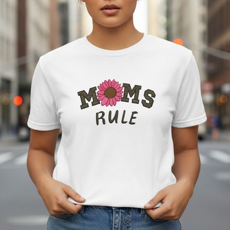 Powerful Mom, Embroidered Unisex T-shirt Gift of Strength - Thegiftio UK