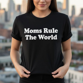 World Ruler Mom - Embroidered Comfort Colors T-shirt Gift - Thegiftio UK