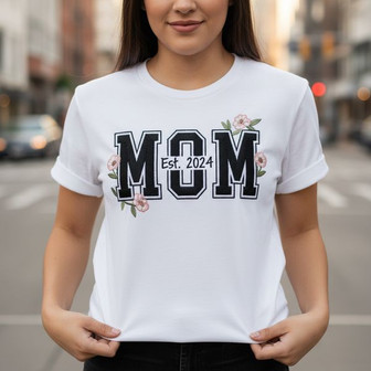 Cherished Motherhood Embroidered Comfort Colors T-shirt Gift - Thegiftio UK