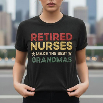 Cozy Retired Nurse Embroidered Unisex T-Shirt - Best Gift for RN - Thegiftio UK