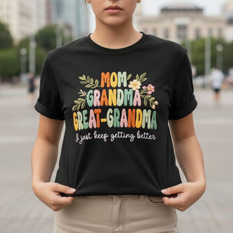 Embroidered Great-Grandma Comfort Colors Tee Gift - Thegiftio