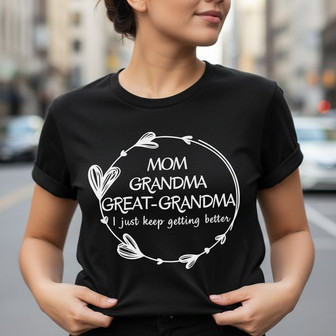 Family Tree Matriarch Floral Embroidered Unisex T-shirt Keepsake - Thegiftio