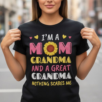 Fearless Matriarch Grandma Great Grandma Embroidered T-shirt - Thegiftio