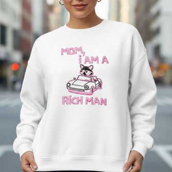 Feminist Raccoon Mom - Empowered Vintage Embroidered Sweatshirt - Thegiftio