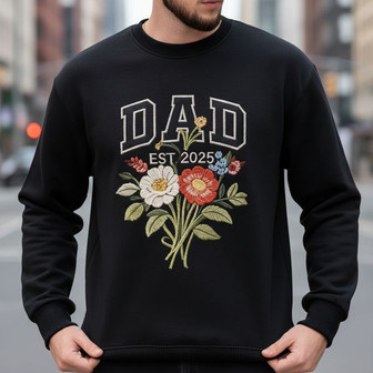 Future Dad's Legacy, Est. 2025 Embroidered Sweatshirt Gift - Thegiftio