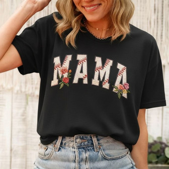 Game Day Sports Mom Gift, Embroidered Comfort Colors T-shirt - Thegiftio UK