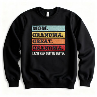 Generational Legacy - Matriarch Embroidered Sweatshirt Gift - Thegiftio UK
