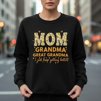 Generational Queen - Embroidered Sweatshirt Gift for Mom & Grandma - Thegiftio