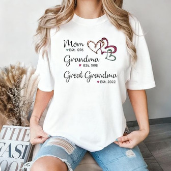 Great-Grandma Pride Embroidered Comfort Colors T-shirt - Thegiftio