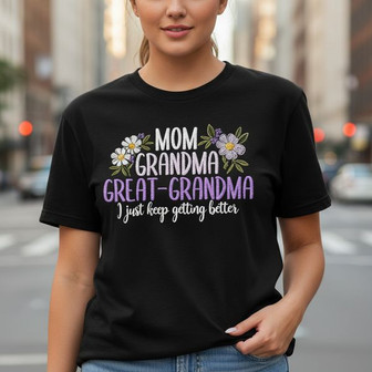 Great Grandma Pride Embroidered Comfort Colors T-shirt Gift - Thegiftio