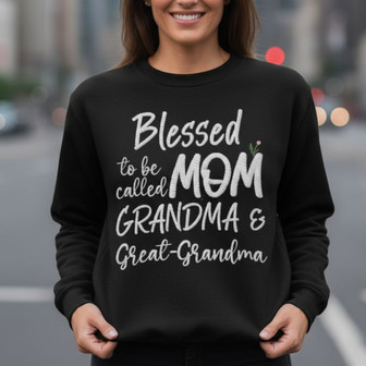 Legacy of Love - Great Grandma Embroidered Sweatshirt Gift - Thegiftio
