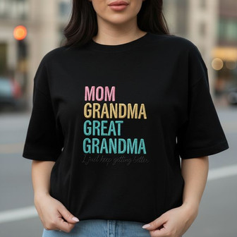 Matriarch Comfort Colors Mom Grandma Embroidered T-shirt Gift - Thegiftio