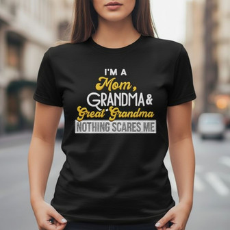 Mom, Grandma, Great Grandma Embroidered Unisex T-shirt - Thegiftio