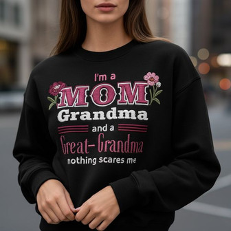 Powerful Custom Mom Ruler Embroidered Sweatshirt Gift - Thegiftio
