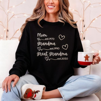 Timeless Matriarch - Custom Est. Year Embroidered Sweatshirt Gift - Thegiftio UK