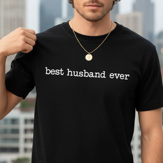 Celebrate Him - Best Husband Ever Embroidered Comfort Colors T-shirt - Thegiftio