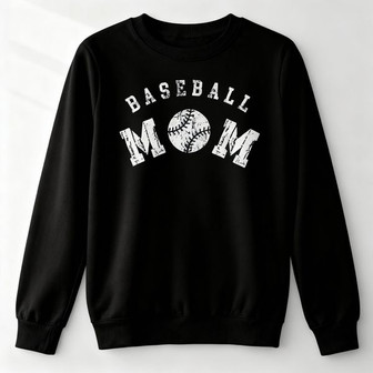 Funny Baseball Mom Embroidered Sweatshirt - Game Day Queen Tee - Thegiftio