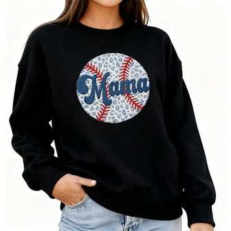 Game Day Comfort - Baseball Mama Embroidered Sweatshirt Gift - Thegiftio