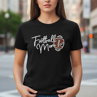 Game Day Football Mom Script Embroidered Unisex T-shirt Gift - Thegiftio