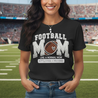 Game Day Style - Embroidered Football Mom Unisex T-shirt Keepsake - Thegiftio