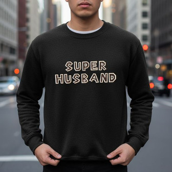 Hero Husband Embroidered Sweatshirt - Ultimate Gift for Him - Thegiftio
