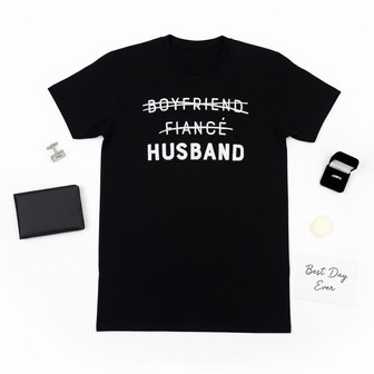 New Hubby Wedding Humor - Embroidered Unisex T-shirt Gift - Thegiftio UK